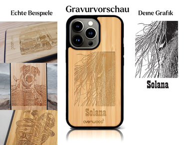 INDIVIDUELL iPhone 13 Pro Bambus-Kunststoff